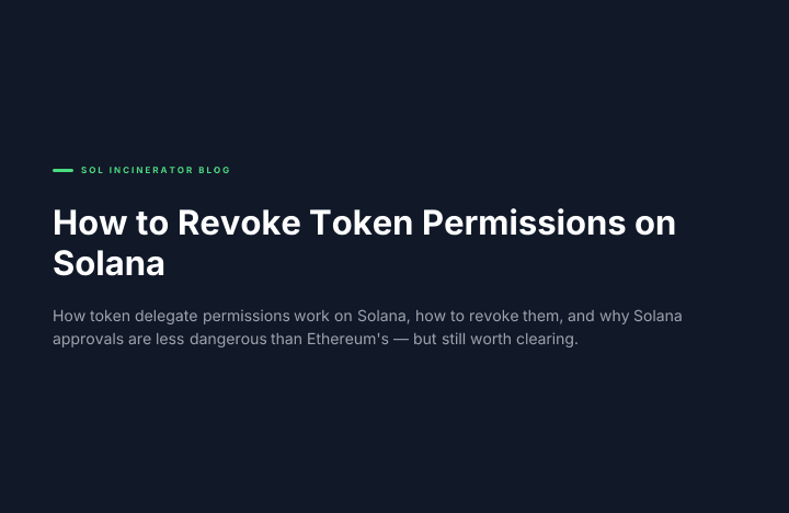How to Revoke Token Permissions on Solana