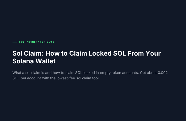 Sol Claim: How to Claim Locked SOL From Your Solana Wallet